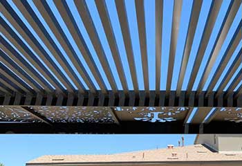 Pergola With Motorized Canopy - Eagle Rock